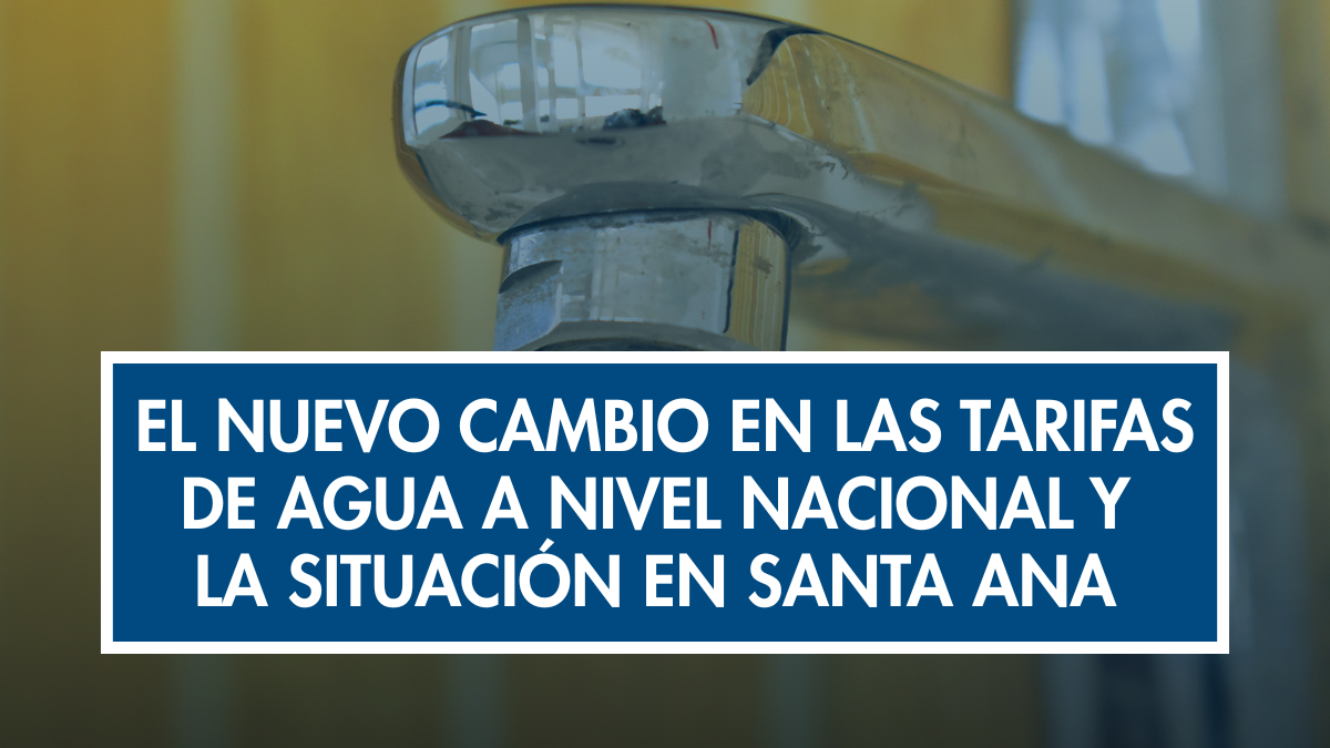 El nuevo cambio en las tarifas de agua a nivel nacional y la situación ...